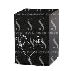 U35-00 - URNE AUS GRANIT MIT MOTIVEN - Sansone Collection