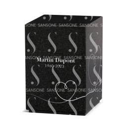 U35-00 - URNE AUS GRANIT MIT MOTIVEN - Sansone Collection