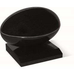 BR01 - GRANITE RUGBY BALL WITH BASE - Sansone Collection