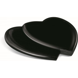 CO3647 -DOUBLE GRANITE HEART FOR FUNERARY ORNAMENT - Sansone Collection