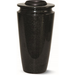 T57 - TURNED GRANITE VASE - Sansone Collection