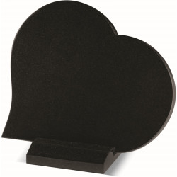 PS0403 - SIMPLE HEART-SHAPED PLAQUE WITH BASE  - Sansone Collection