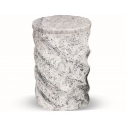 U39 - SPIRAL: GRANITE TURNED URN - Sansone Collection