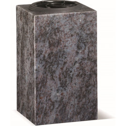 V00 - QUADRATISCHE VASE AUS GRANIT, RECHTWINKLIG - Sansone Collection