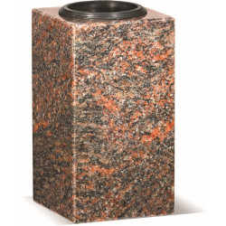 V00 - SQUARE GRANITE VASE WITH RIGHT ANGLES - Sansone Collection