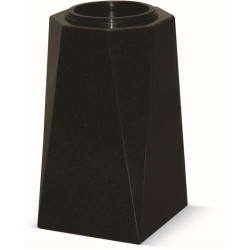 V01 - GRANITE SQUARE VASE WITH SINGLE BEVEL EDGES