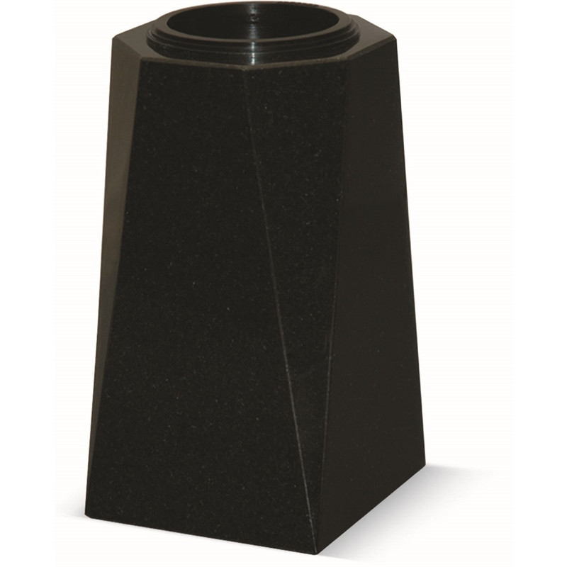 V01 - GRANITE SQUARE VASE WITH SINGLE BEVEL EDGES - Sansone Collection V01 - GRANITE SQUARE VASE WITH SINGLE BEVEL EDGES - Sansone Collection