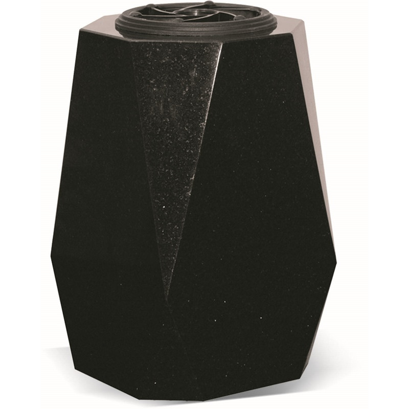 V02 - GRANITE SQUARE VASE WITH DOUBLE BEVEL EDGES - Sansone Collection V02 - GRANITE SQUARE VASE WITH DOUBLE BEVEL EDGES - Sansone Collection