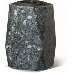 V02 -  GRANITE SQUARE VASE WITH DOUBLE BEVEL EDGES  - Sansone Collection