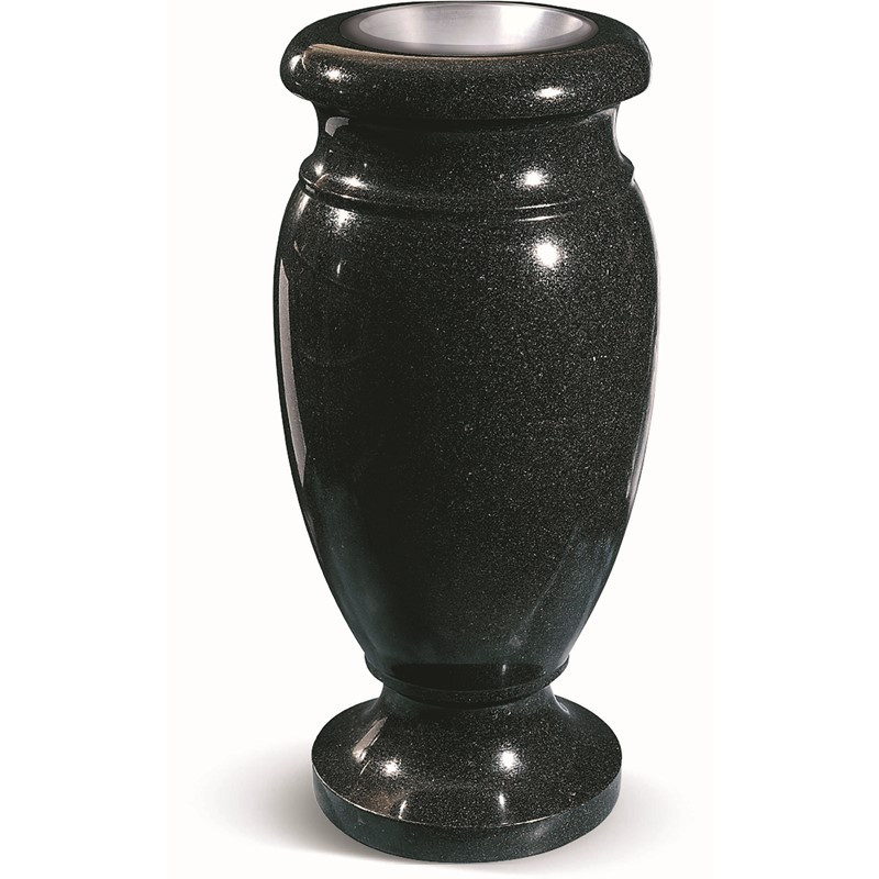T17 - LARGE GRANITE TURNED VASE - Sansone Collection
