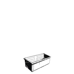 BP- PLASTIC CONTAINER FOR PLANTER  - Sansone Collection